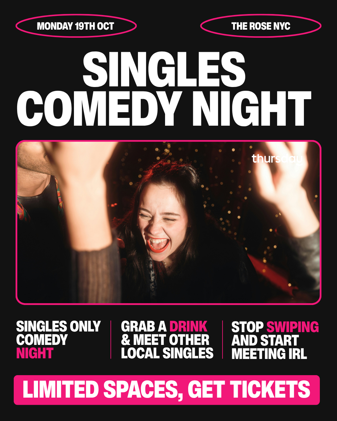 Event image for Monday | The Rose NYC Comedy Night | NYC in Manhattan